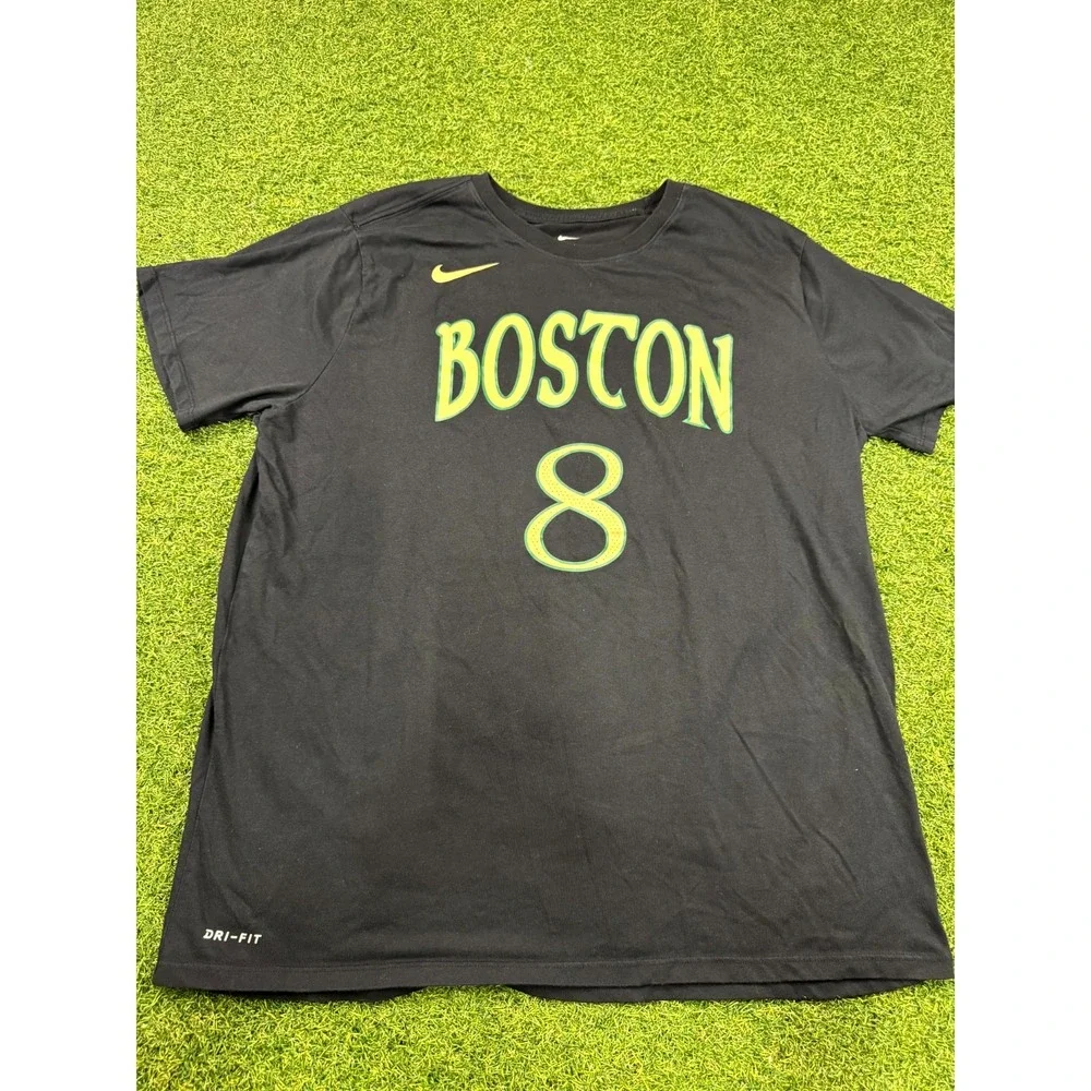 Nike Dri-Fit Boston Celtics #8 Kemba Walker‎ Basketball Team Shirt Mens XL Black